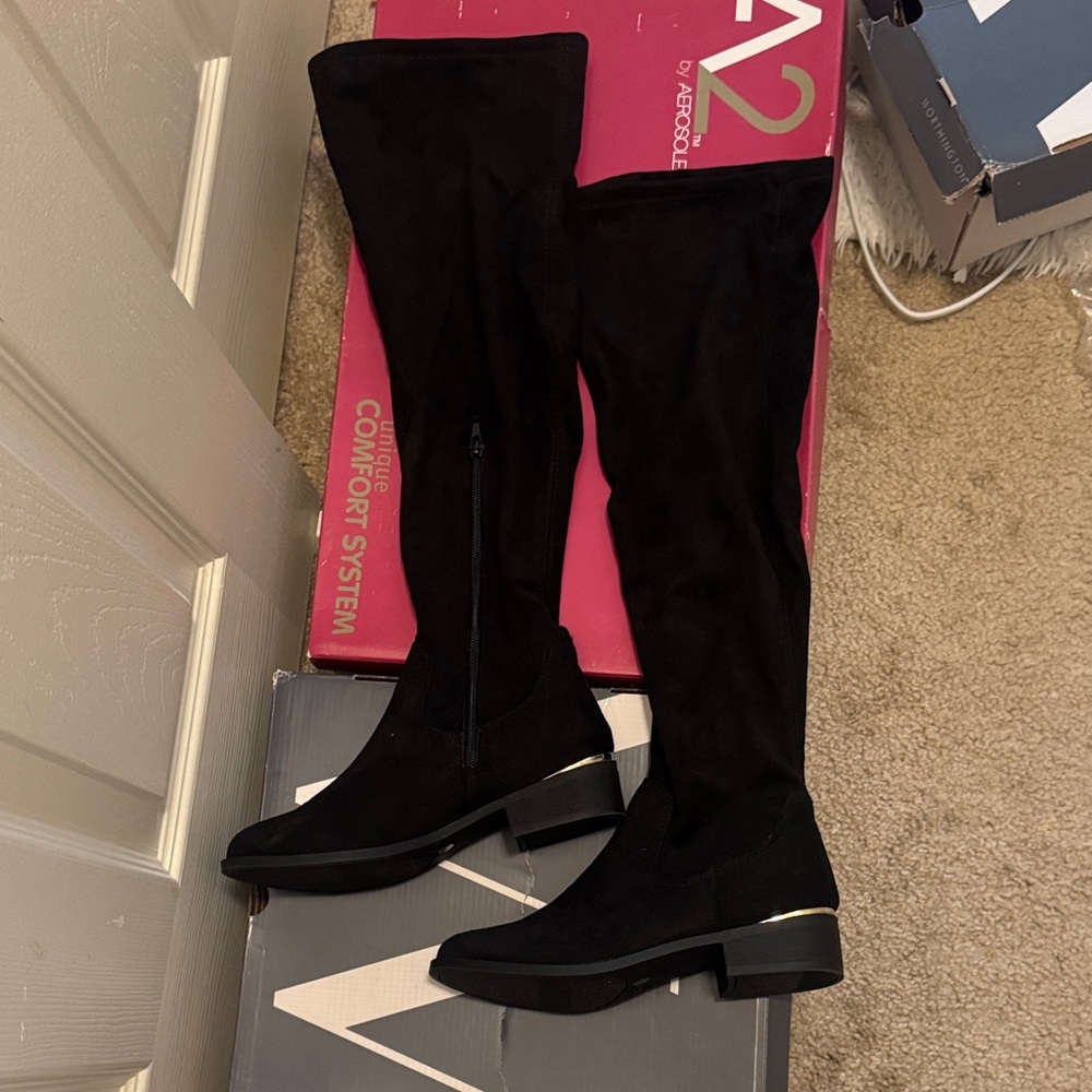 Worthington Women's Black Over-the-Knee Boots
